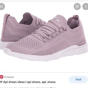 APL purple tennis shoes